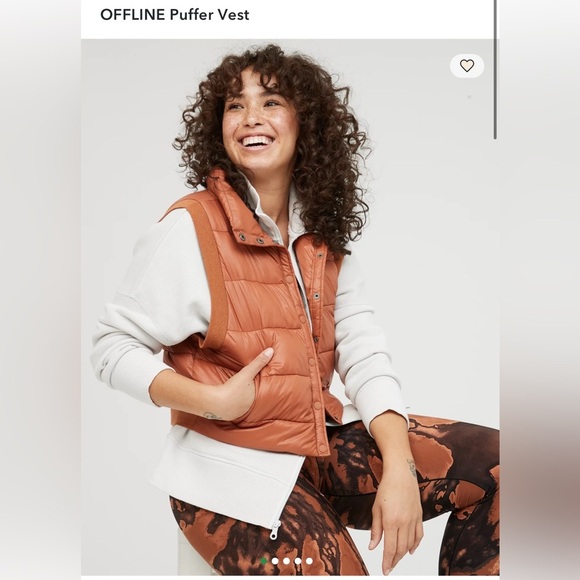 aerie Jackets & Blazers - Aerie Offline Puffer  Vest in Jupiter Brown , Medium